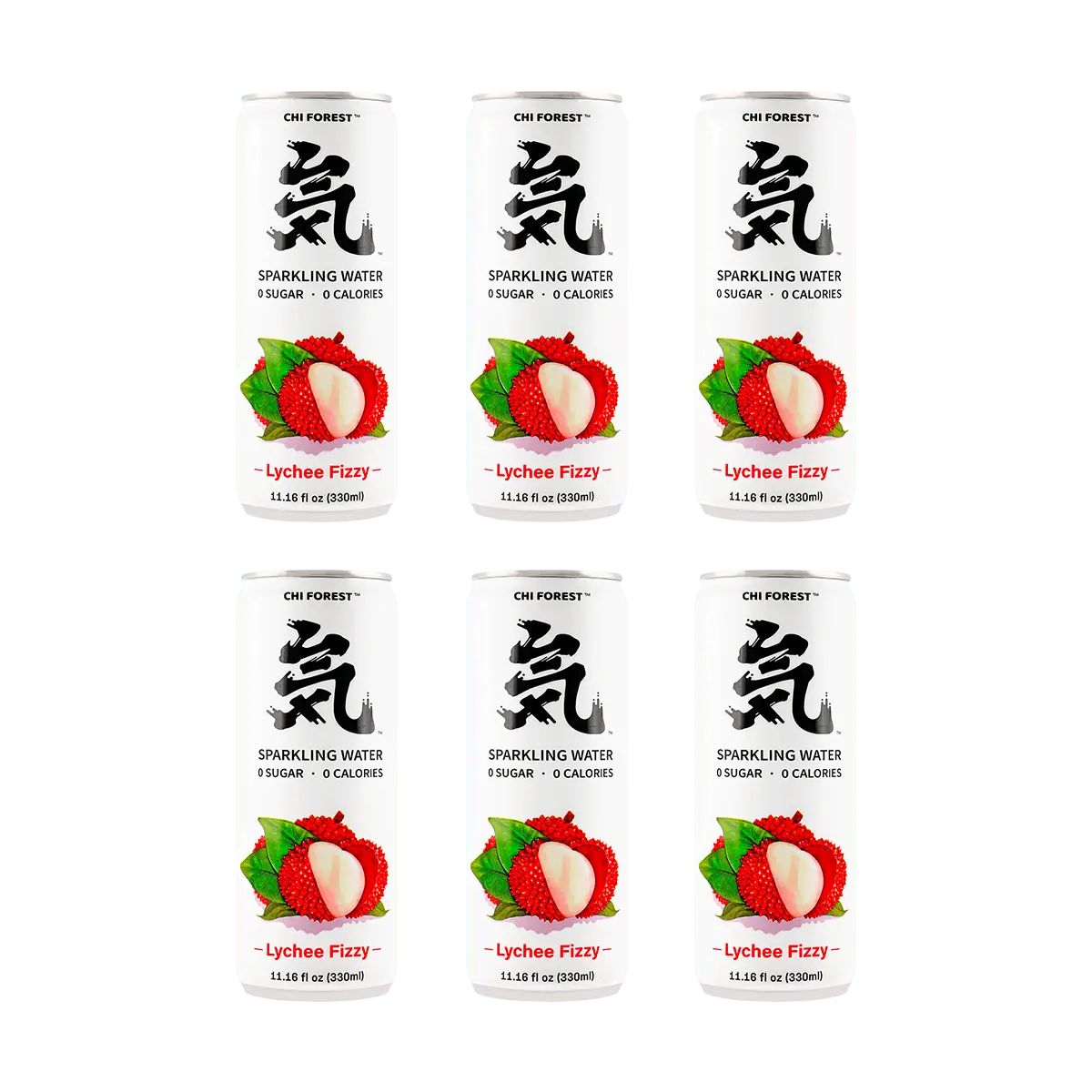 Chi Forest Lychee Sparkling Water, 6-Pack Cans, 330ml Each - Zero Sugar, Zero Fat, Zero Calorie Refreshing Drink Chi Forest Lychee Sparkling Water, 6-Pack Cans, 330ml Each - Zero Sugar, Zero Fat, Zero Calorie Refreshing Drink