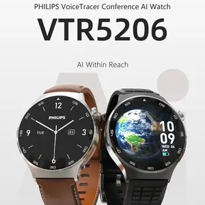 Philips- R10 Smartwatch – 1.43” Round OLED 3D Display | 4G/32G Memory | AI Voice Assistant / AI Assistant / Real-Time Translation.