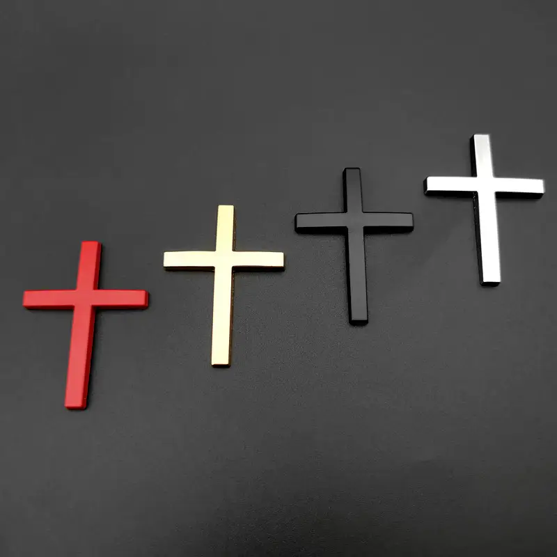 Christian Cross Car Sticker, Universal Fit for Motorcycles & Suvs, Durable Exterior Decoration, Easy Application, Stylish Auto Accessory