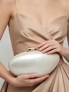 Trendy Acrylic Box Clutch, Formal Clutch, Plain Party Bag, All Seasons, Pmma Material, Elegant Evening Purse, Wedding & Event Accessory
