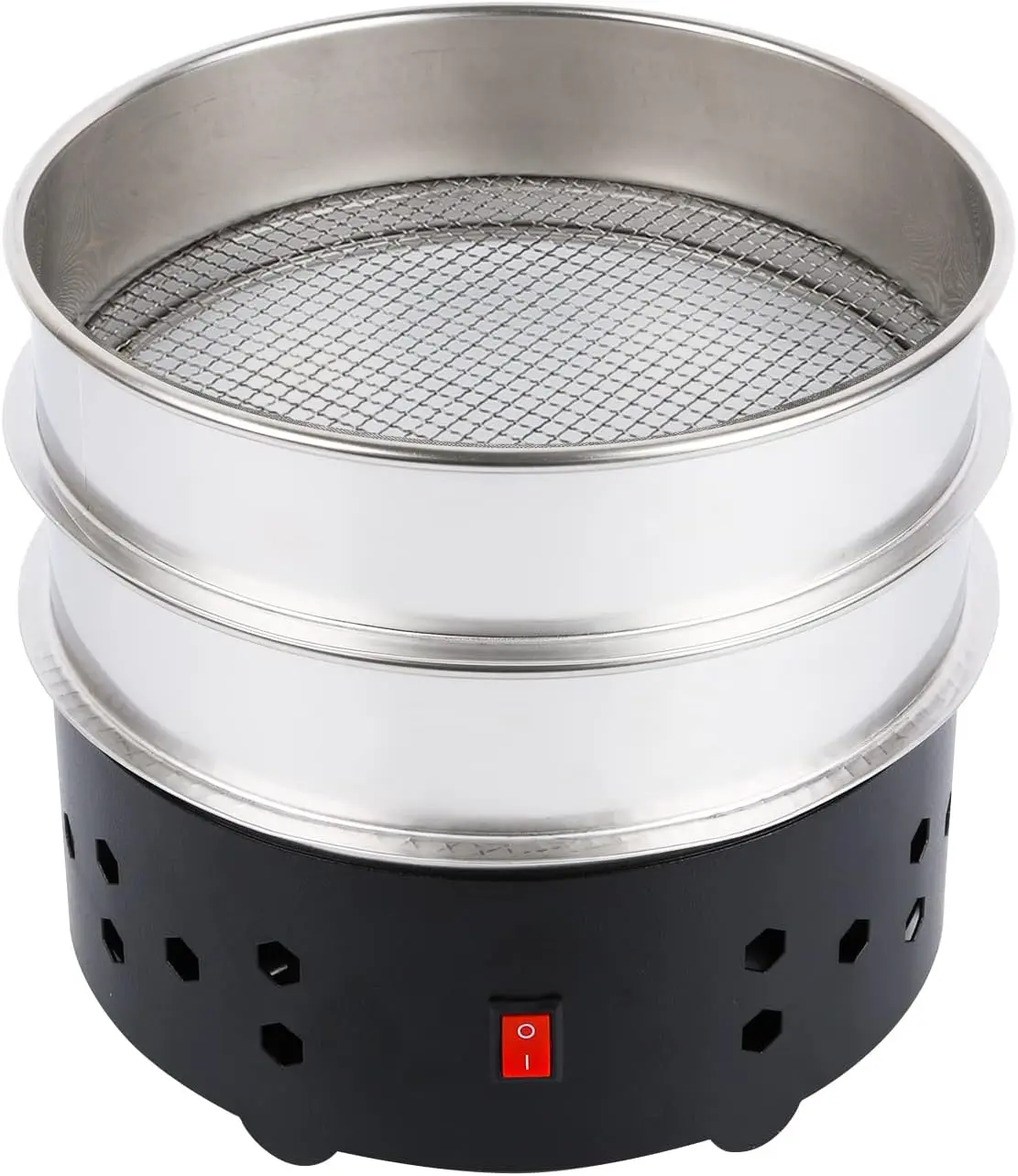 iCosoni Coffee Bean cooler Electric Coffee Roasting Cooling Machine High Capacity 550G Double layer Collect Chaff (350g Black)
