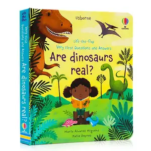 Dinosaur Theme Interactive Activity Book, Preschool Learning Book, Colorful English Enlightenment Reader, Question Answer Flap Learning, Bedtime Family Education, Toddler Activity Book