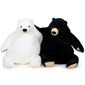CHUBBYJOY Djungelskog Bear 23.6" 31.5" 39.3" Stuffed Animal Giant Simulation Bear Polar Bear Soft Fabric PP Cotton Hug Pillow Home Decor Christmas Gift