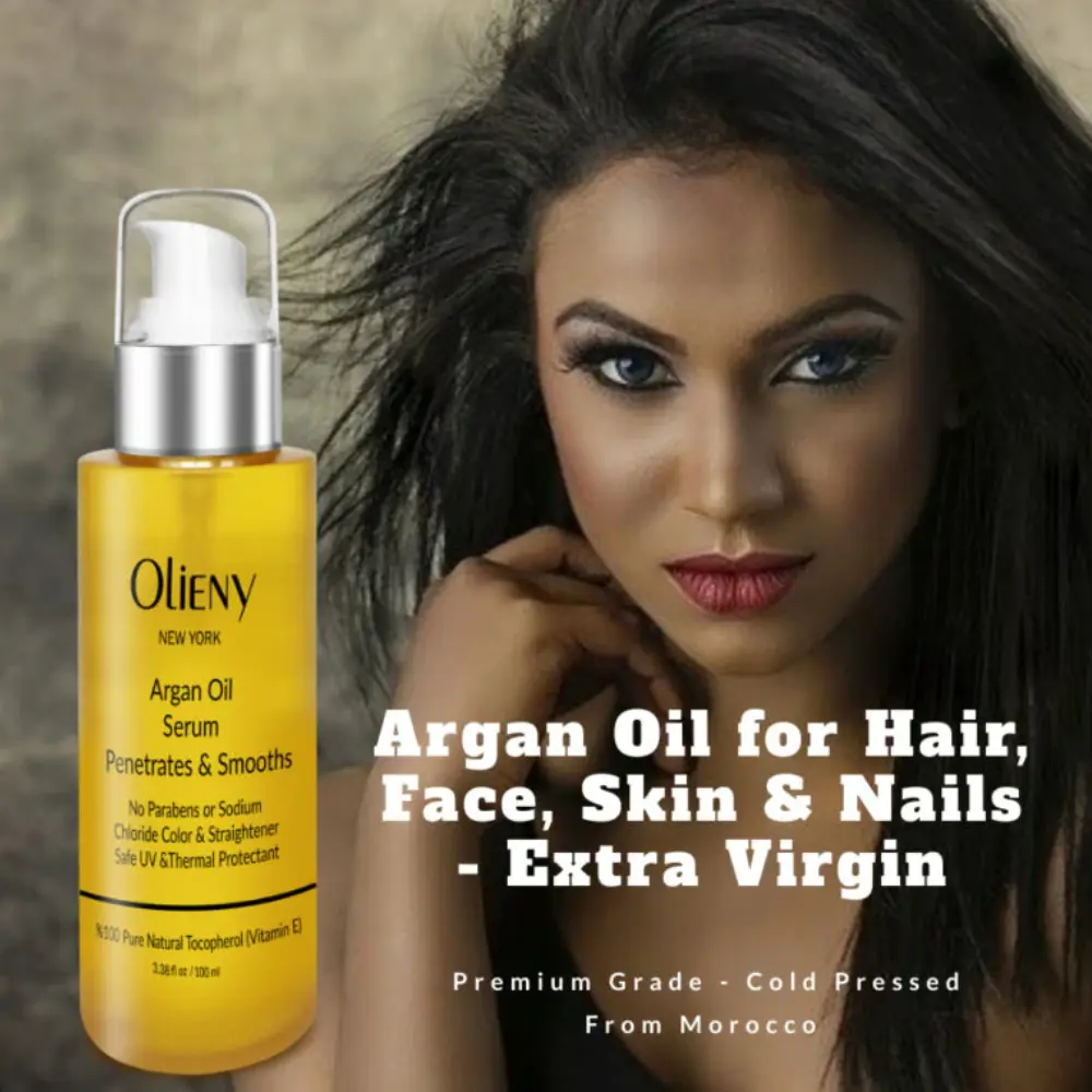 Olieny Moroccan Argan Oil – 100% Pure, Natural, Unrefined, Cold-Pressed