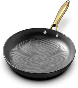 imarku Non stick Frying Pans, Long Lasting 10 Inch Frying Pan, Professional Nonstick Frying Pan Cast Iron Skillet with Stay Cool Handle, Easy Clean Oven Safe Cast Iron Pan Cookware