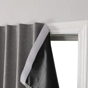 Magic Tape Blackout Curtains, 1 Piece Light Blocking Fabric, Dustproof Insulated Easy Install Bedroom Living Room Kitchen Party Decorations Blackout Window Cover