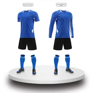 2026 New Summer Short-Sleeve Football Uniform Set, Long-Sleeve Children's Football Training Suit, Competition Team Uniform, Sports T-Shirt