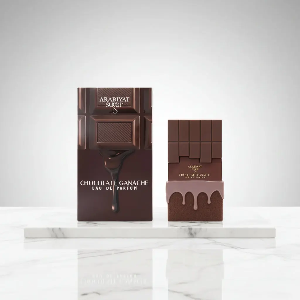 Arabiyat Chocolate Ganache Arabian EDP, Unisex Fruity Gourmand Perfume with Notes of Vanilla and Banana, 100 ml (3.4 fl oz), 100 Ml Perfume, Chocolate Scented Perfume
