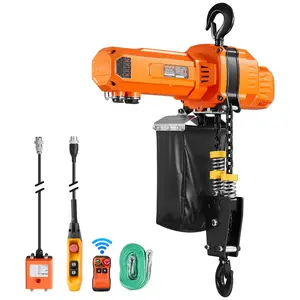 VEVOR 2200 lbs Electric Chain Hoist, Summervibes,Summervibes, 10 ft Lifting Height, 120V Single Phase Overhead Crane with 328 ft Wireless & 8 ft Wired Remote Control, Power Electric Hoist for Factories, Warehouses, Garages