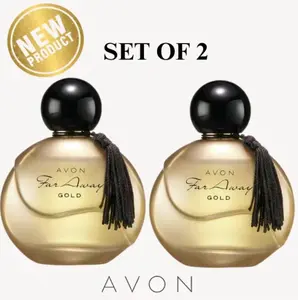 Avon Far Away Gold 1.7fl Set of 2 - New Product with Elegant Gold Tassel Design - Perfect Gift Set for Stylish Lovers