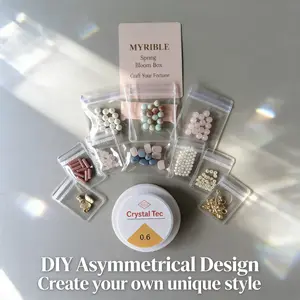 Natural Stone beads with charms Jewelry Kit for Adults – DIY Jewelry Making | Pastel Handmade Bracelet + Necklace Gift for besties