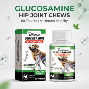 Yegbong Dog Hip & Joint Care Tablets, Canine Nutritional Supplement with Dextrin & Glucosamine Hydrochloride for Boosting Vitality & Improving Mobility