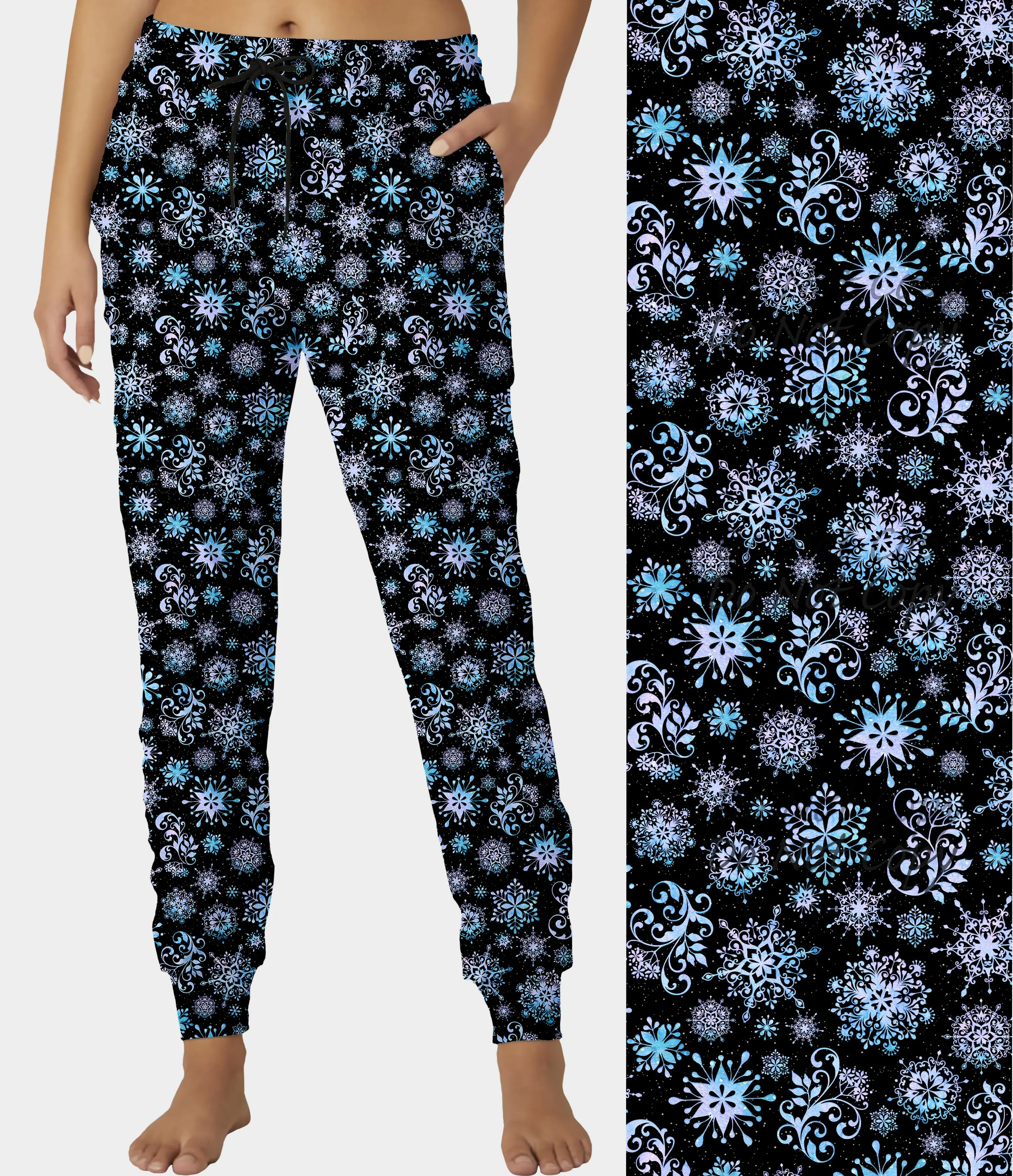 Paisley Snowflakes Joggers (ready to ship)