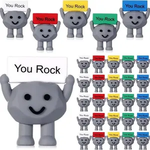 5/10pcs Mini Rubber Stone Toys Positive Gifts Mini Rock Stones Decorations and EncouraSynthetic Gemstoneent Birthday Motivational Gifts for Colleague Staff Teacher,Office Desktop Decoration, Home Decoration, Motivational Gifts, Collectible Figurines