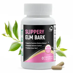 Laicuherb Slippery Elm Bark Capsules 1000mg, Digestive Support & Women’s Wellness, Herbal Daily Balance Slippery Elm Supplement,Gentle Comfort Support, Vegan 60 Capsules