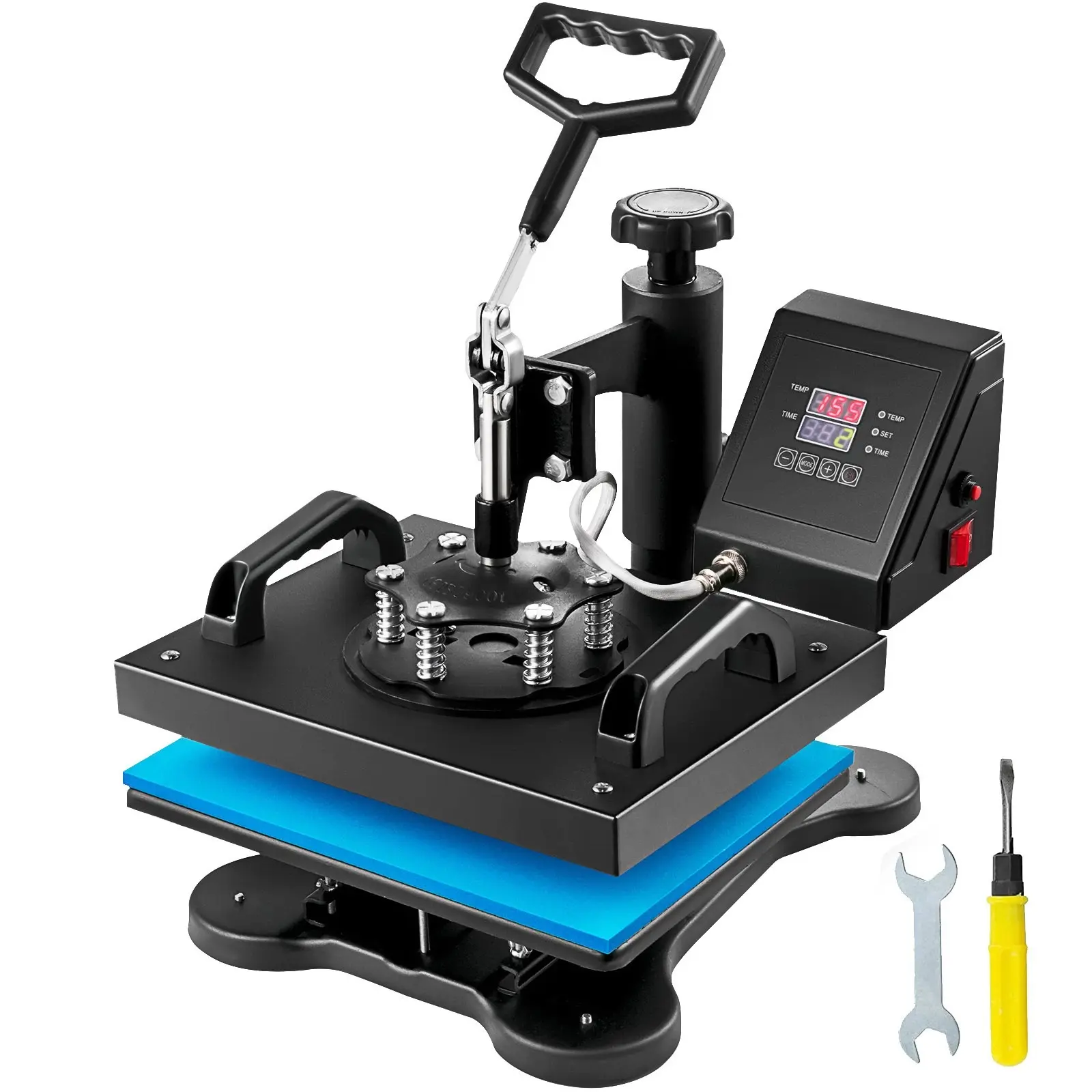 Heat Press Machine 12x10 Inch T-Shirt Transfer Press, 30x23 CM Sublimation Printing Machine For T-Shirts, Heat Transfer Craft Equipment, Easy Operation, Durable Aluminum Body, Ideal For Cotton And Polyester