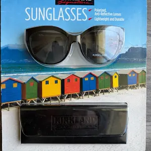 Kirkland Signature Women's Polarized Anti-Reflective Sunglasses with Lightweight Durable Case