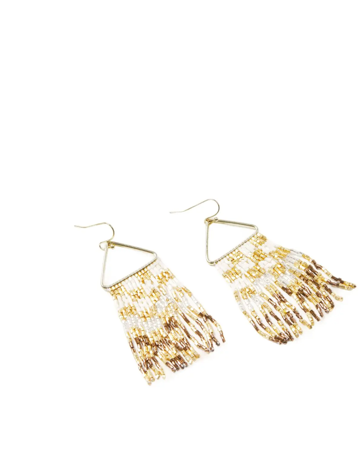 Ink + Alloy Women's Women'S  Ombre Checked Beaded Fringe Earrings - Lxer2203mm
