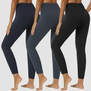 VILIGO 3-Pack Plus Size Leggings for Women – High-Waisted, Stretchy & Soft Plus Size Yoga Leggings with Hidden Pocket, 75% Nylon, 25% Spandex, Perfect for Workout & Casual Wear