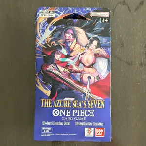 Sleeved The Azure Sea's Seven One Piece Card Game OP14-EB04 12-Card Booster Pack 12 Cards Per Booster