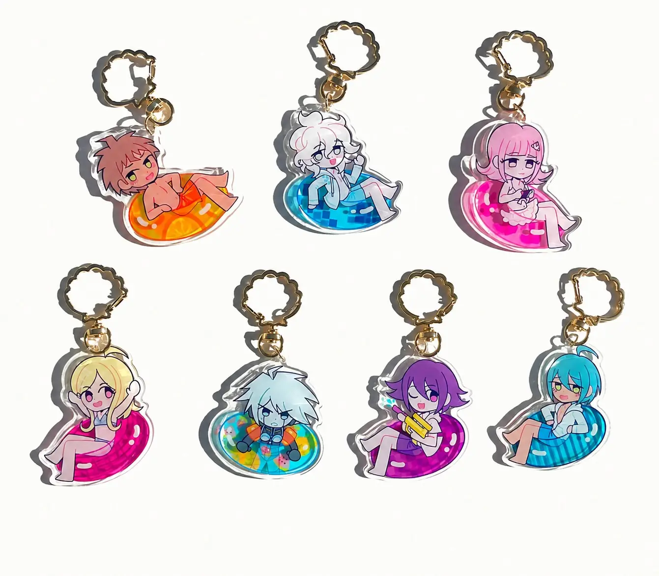 DANGANRONPA S Summer Acrylic Keychains