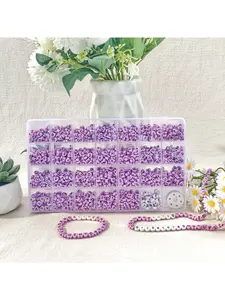 1PC15/24/28 grid pink heart-shaped letter beads, number beads, symbol beads DIY bead box