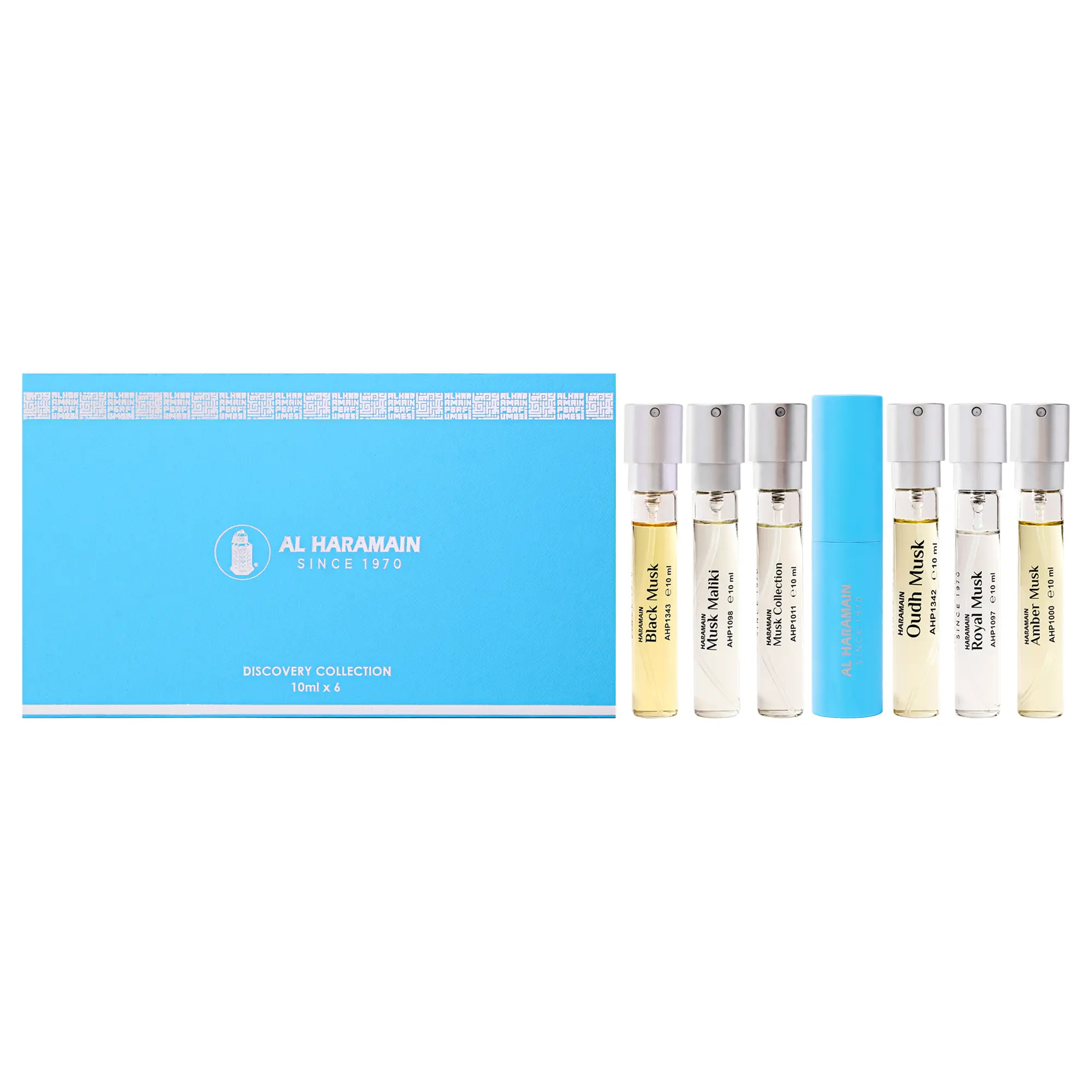 Discovery Collection - Musk Series by Al Haramain for Unisex - 6 Pc Mini Gift Set