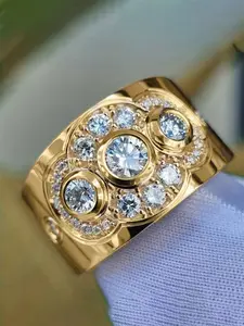 1 PC Fashion Cubic Zirconia Artificial Zircon Ring For Women For Wedding Engagement Party Jewelry Valentine's Day Gift