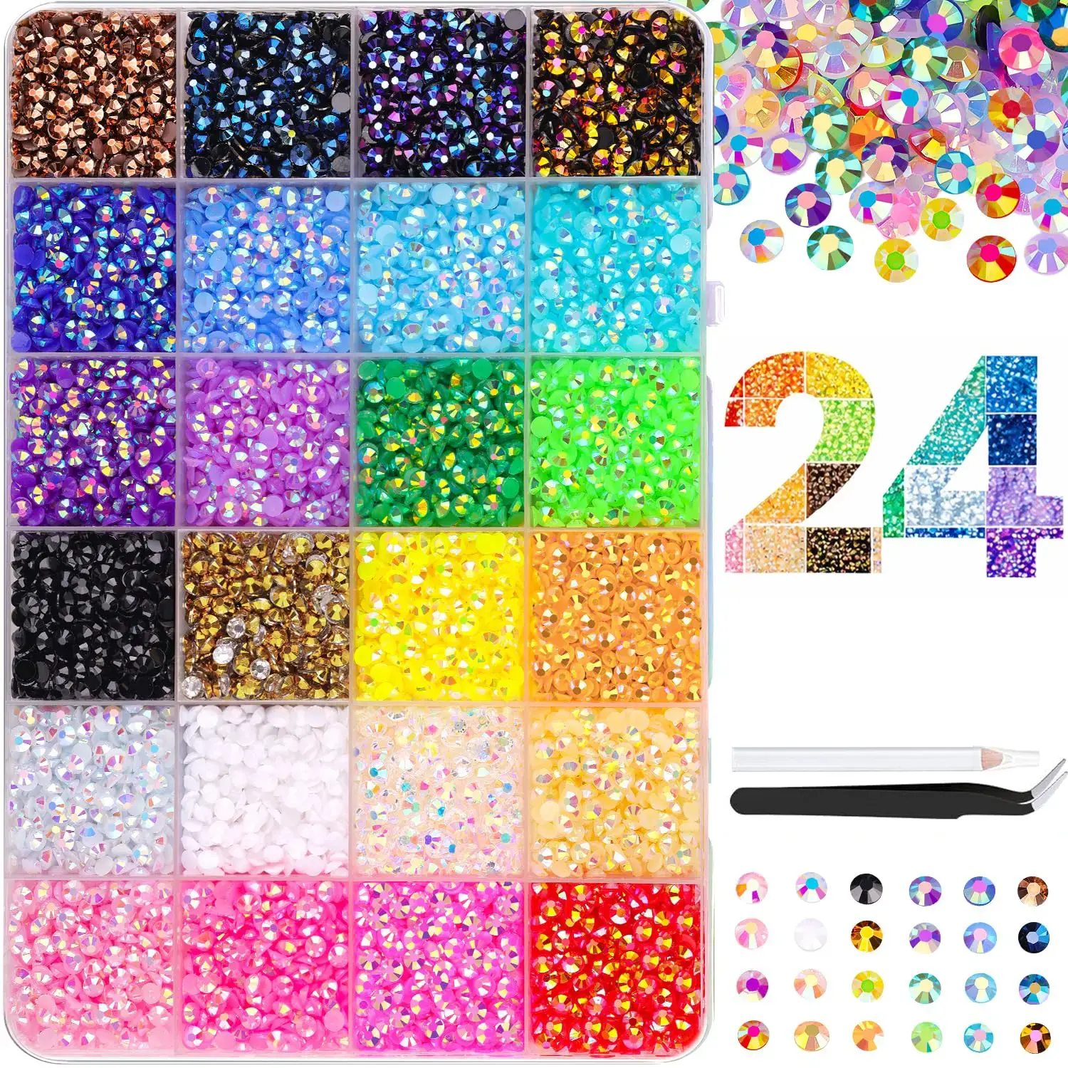 Multicolor-24Grids-38000PCS