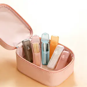 6 Mini Portable Storage Boxes (random Colors), PP Plastic Small Parts Organizer, Travel Toothpicks Floss Pills Jewelry Holder, Organize Small Items, Makeup Organizer, Makeup Containers