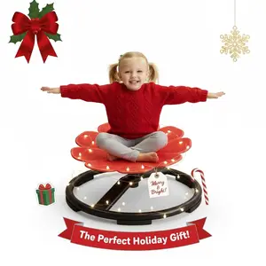 Kids Sensory Spinning Chair for Autism Ages 3+, Sit and Spin Swivel Chair for Kids with ADHD, Sensory Chairs for Autistic Children, Sensory Toys for Motion Sickness Relief, Balance Training (red)