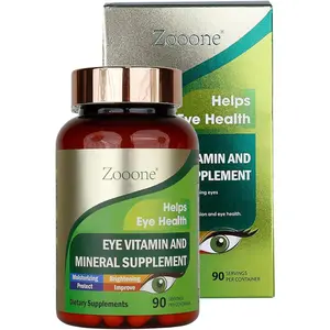 zooone- 90pcs Lutein Eye Vitamins Supplement for Macular Health and Dry Eye, Contains Lutein, Zinc, Vitamins C/E & Zeaxanthin to Support Eye Health