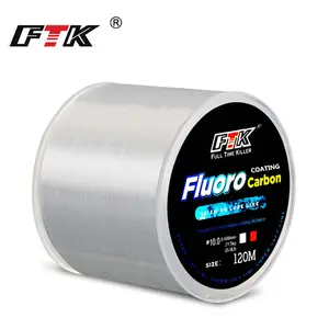 FTK120M Multi-Color Nylon Main Line and Leader Fishing Line for Lure Fishing