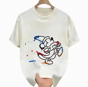 Mickey Cute Cartoon Character Printed Summer T-Shirt Boy Girl Casual Family Parent-Child Short Sleeve Top [Tshirt - Sweatshirt]