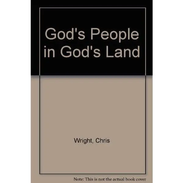 USED Book - God's People in God's Land by Christopher J. H. Wright (Paperback) - english