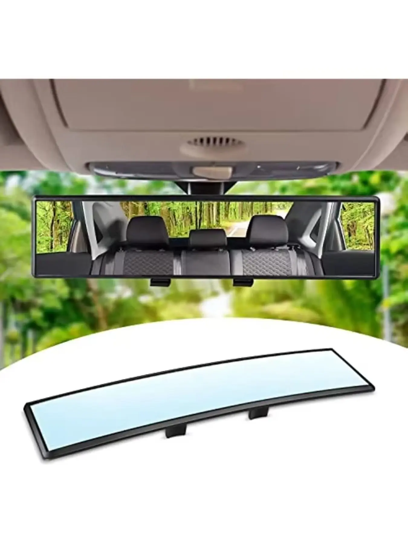 Car rearview mirror, reversing mirror, large field of view, wide-angle mirror, interior auxiliary white mirror for cars, Automotive Car Accessories