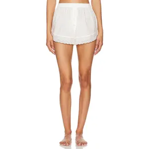 The Great The Eyelet Tap Short in True White