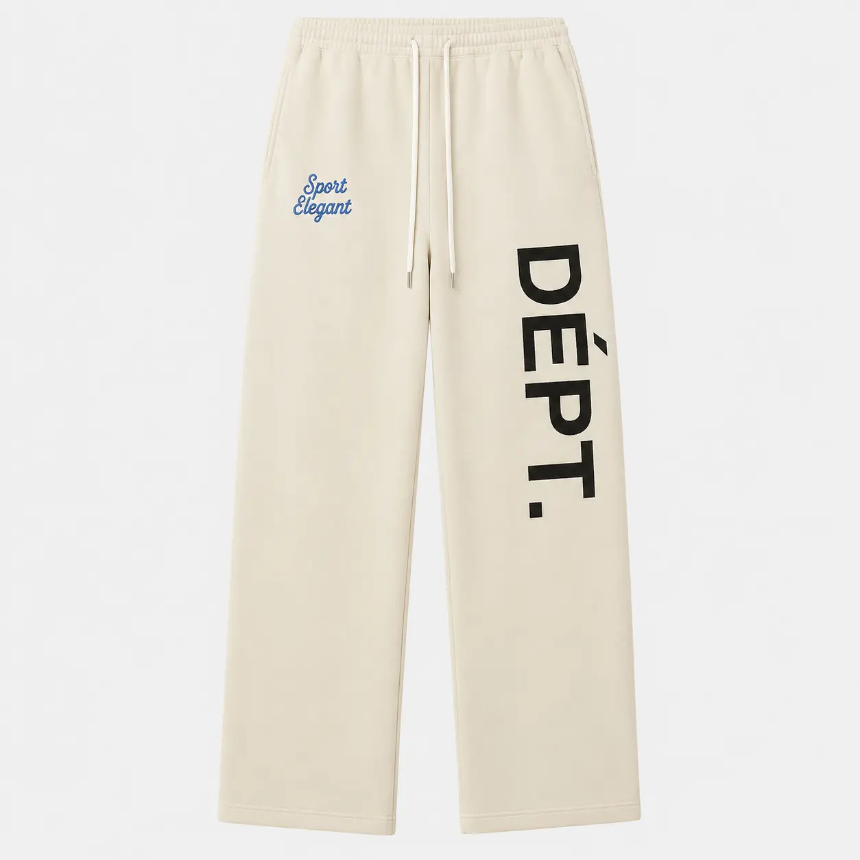Gallery Dept Sport Elegant Logo Sweatpants, Y2K Streetwear Jogger Pants, Relaxed Fit Casual Unisex Bottoms