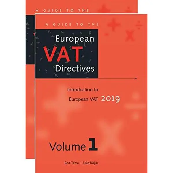 Used Good-Like New Condition English Soft Cover Book - A Guide to the European VAT Directives 2019 by Ben Terra, 2390 Pages, Published by IBFD (No Visible Defects)