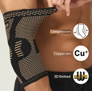 Copper Elbow Brace 2pcs – Compression Support Sleeves for Tennis, Golf, Weightlifting, Fitness – Forearm Brace for Elbow Pain Relief, Men & Women outdoorfun