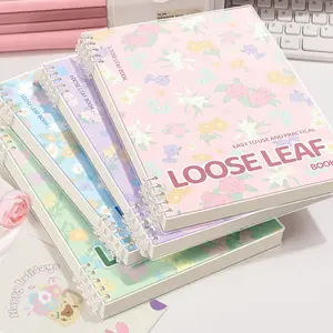 A5/b5 Notebook Journal Flowers Style Loose Leaf Notepad 60 Pages Suitable for Daily Study Back to School Supplies School and Office Supplies, Stationery Supplies, Colorful Note Sheets