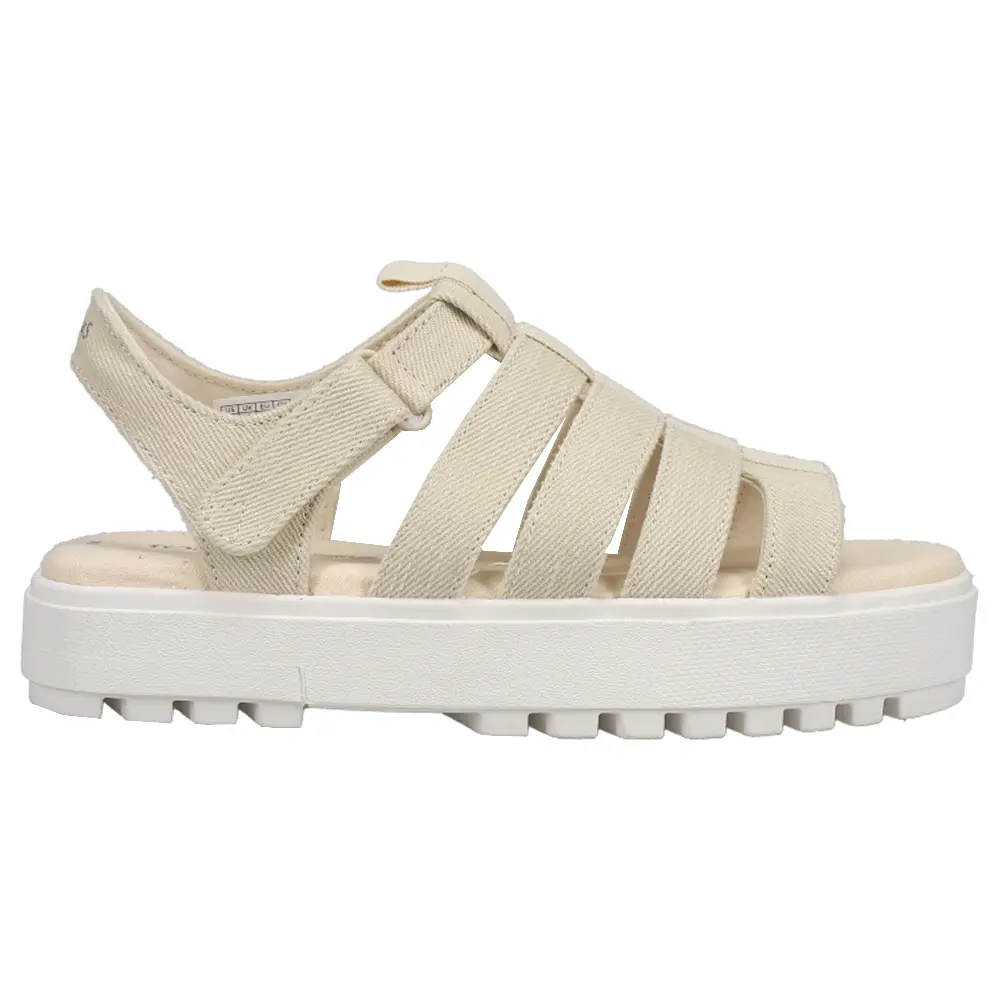 TOMS Womens Fisherman Lug Platform Casual Sandals Casual Low Heel 1-2" - Off White TOMS Womens Fisherman Lug Platform Casual Sandals Casual Low Heel 1-2" - Off White