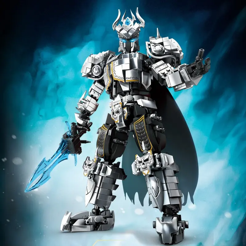 Hero Mech Building Blocks Set, Transformable Building Blocks, Stable Assembly, Multi-Joint Movement, Exclusive Weapons, Robot Model, Boy Toy, Birthday Gift, Creative Display, Collector's Item, Stem Building Blocks, Bricker Build Sets, Building Blocks Kit