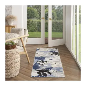Nourison Home Tropical Floral Indoor/Outdoor 2.2" x 7.6" Rug Nourison Home Tropical Floral Indoor/Outdoor 2.2" x 7.6" Rug