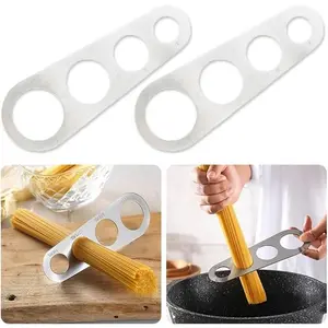 2 Pack Stainless Steel Spaghetti Measure Tool - Quick Pasta Measuring Tool with 4 Serving Pasta Measuring Portion Control Gadgets for Kitchen Cooking ()