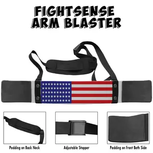FIGHTSENSE Arm Blaster Biceps Curl Triceps Muscle Isolator Bomber Fitness Gym Workout Training Support Flag