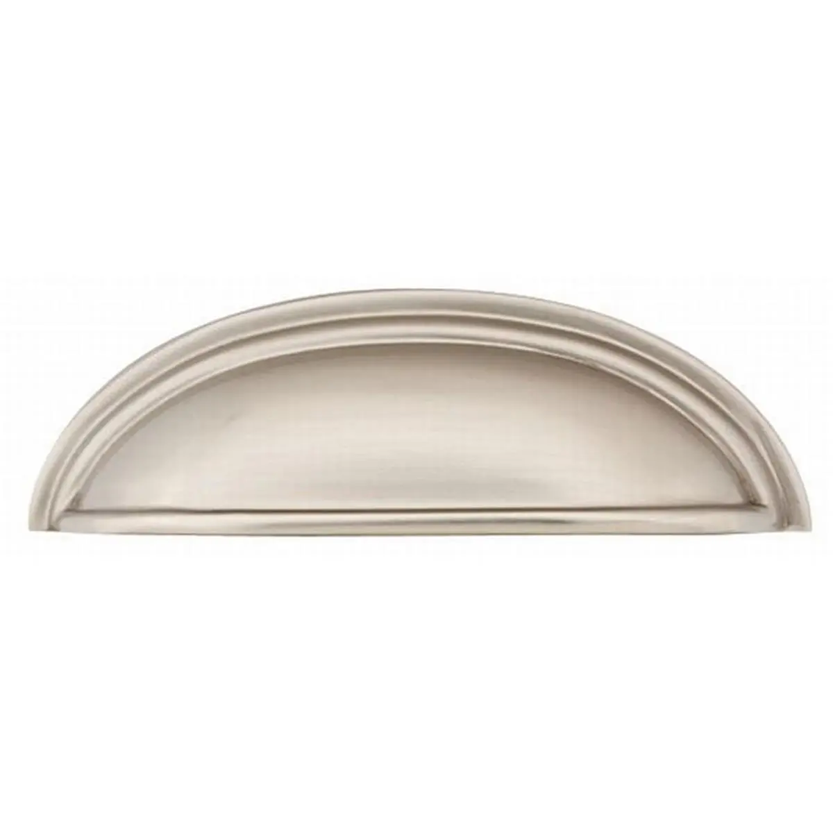 Emtek 86123US15 Brass Cup Cabinet Pull, 3 in. (3' CTC) Center to Center, Satin Nickel, Center To Center Cup
