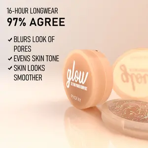 PHOFAY Shiny Baked Setting Powder | Long-lasting, hydrating, radiant, even skin tone, suitable for all skin types