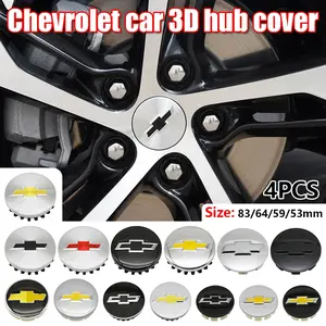Chevrolet Wheel Center Cap Decal, Car Emblem Sticker, Chevrolet Logo Cover, Tire Stickers, Custom Decoration, Car Exterior Accessories
