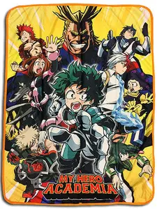 My Hero Academia Group Throw Blanket - Soft and Cozy throw blanket